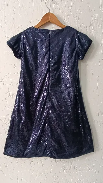 Vestido de luxo infantil paetê Tam 12 Animê