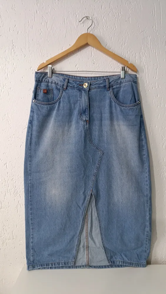Saia jeans longa Tam 44 Canal da Mancha