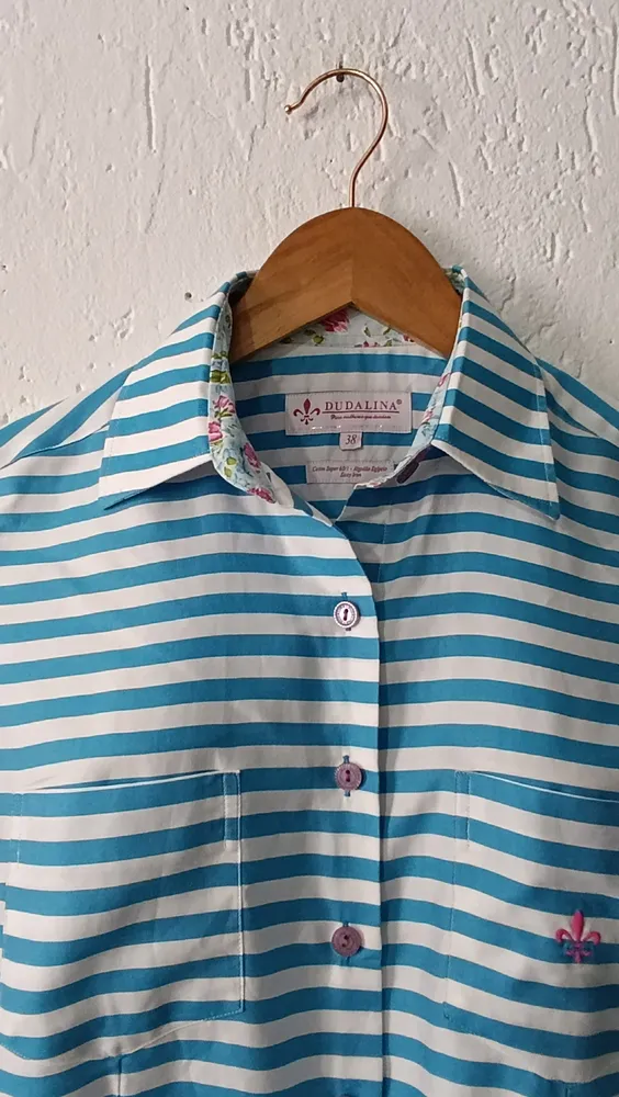 Camisa listrada Tam 38 Dudalina