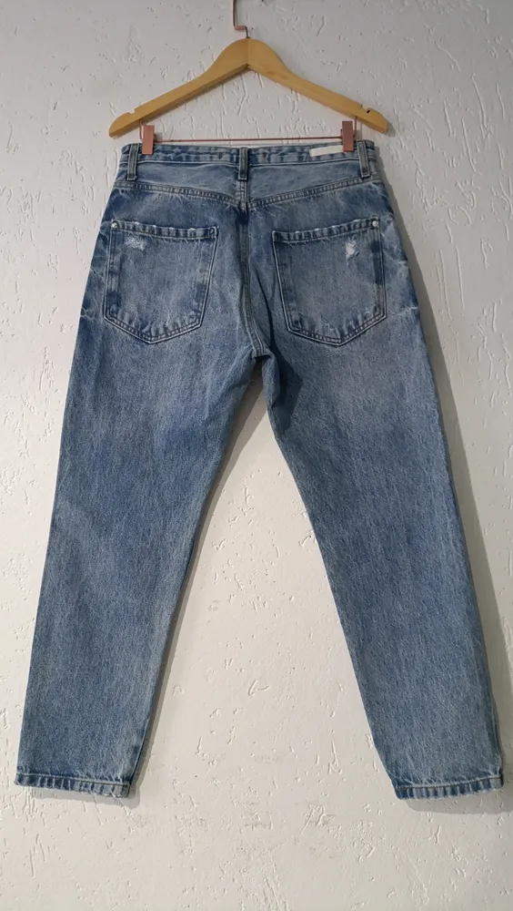 Calça jeans cintura alta tam 42 botões coloridos  Blue Steel