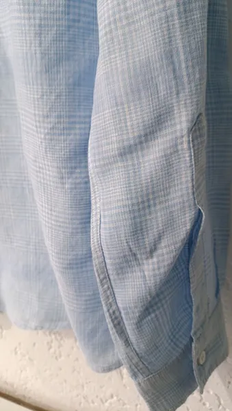 Camisa linho manga longa azul 41 Ricardo Almeida