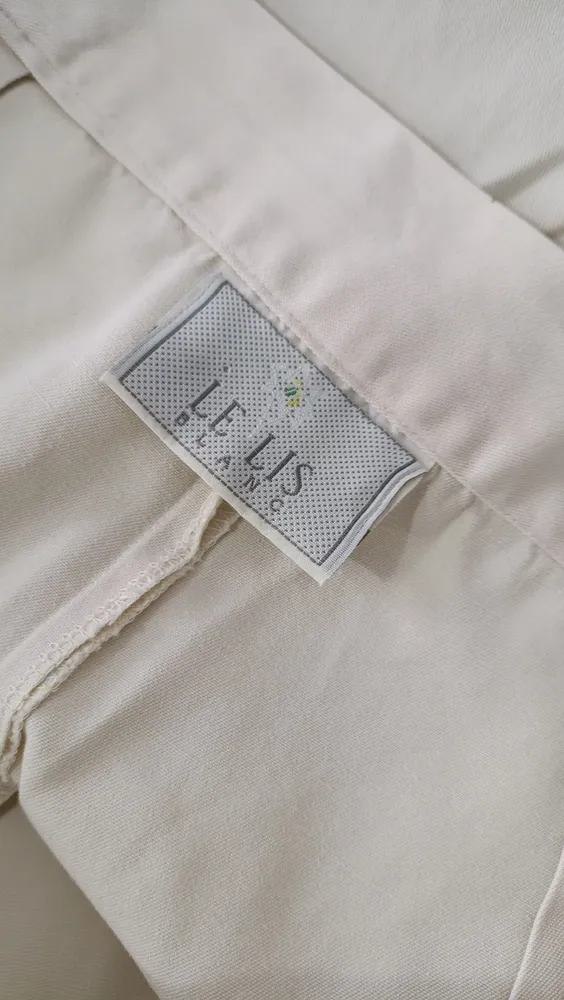 Calça vintage 40 off white Le Lis Blanc com CGC