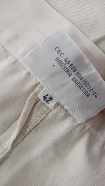 Calça vintage 40 off white Le Lis Blanc com CGC