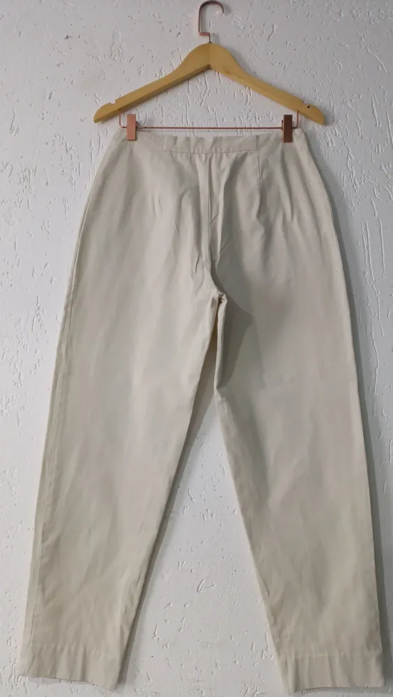 Calça vintage 40 off white Le Lis Blanc com CGC