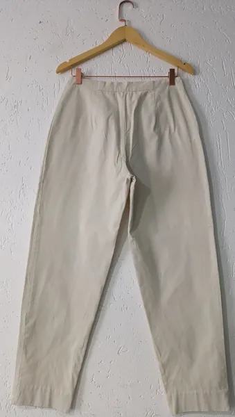 Calça vintage 40 off white Le Lis Blanc com CGC