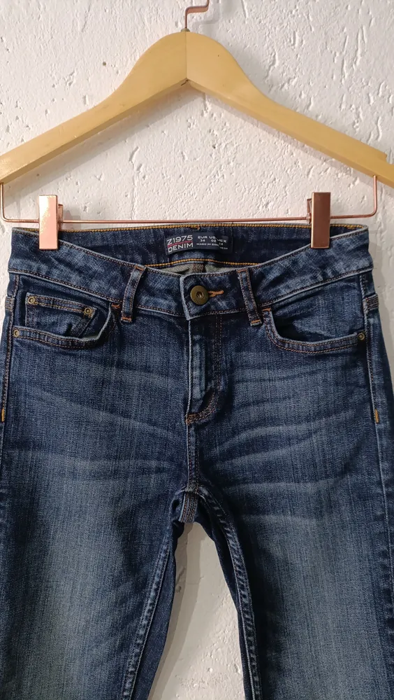 Calça jeans skinny Tam 34 Z1975 Zara