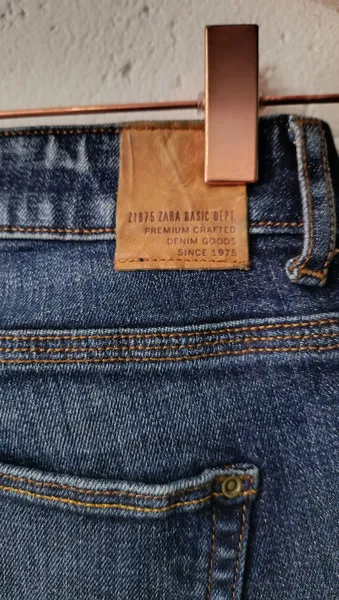 Calça jeans skinny Tam 34 Z1975 Zara