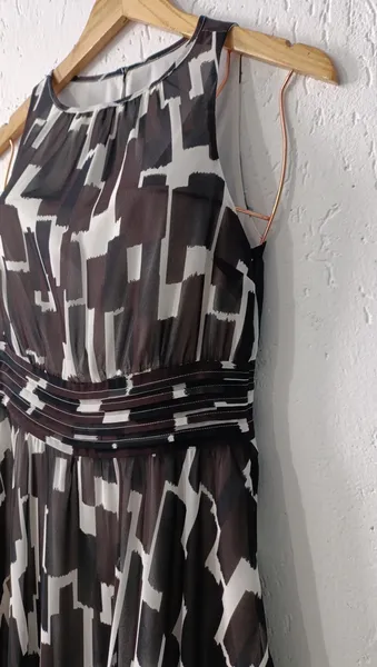 Vestido estampa geométrica 4P Ann Taylor Petites
