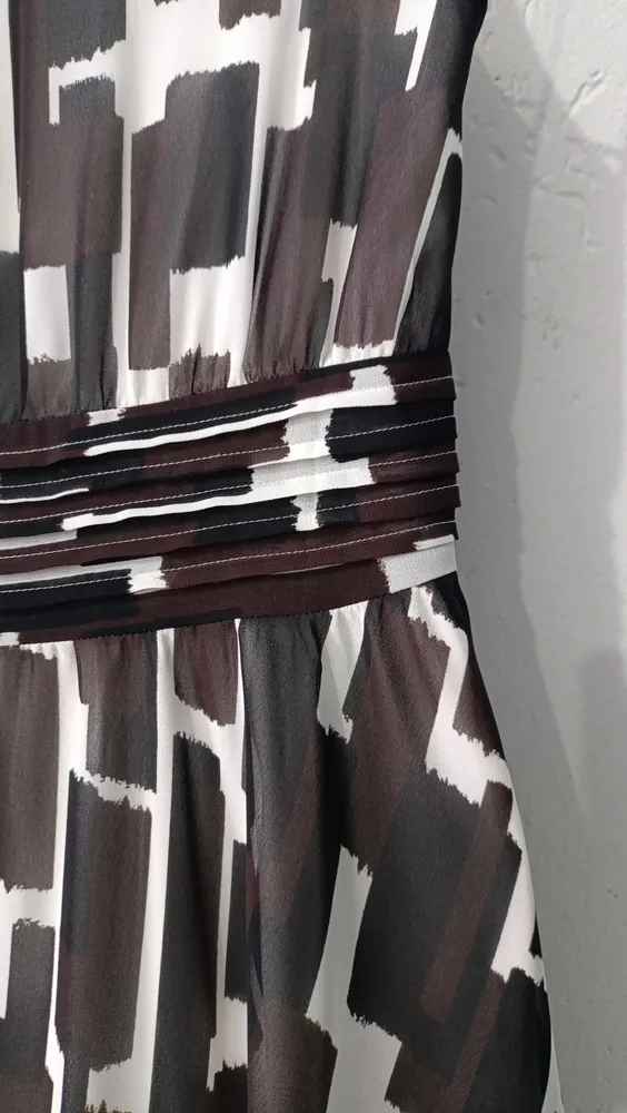 Vestido estampa geométrica 4P Ann Taylor Petites