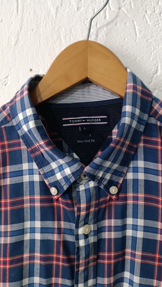 Camisa masculina xadrez Tam G Tommy Hilfiger