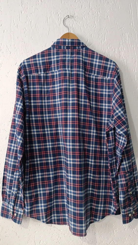 Camisa masculina xadrez Tam G Tommy Hilfiger