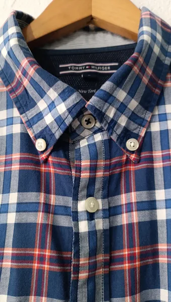 Camisa masculina xadrez Tam G Tommy Hilfiger