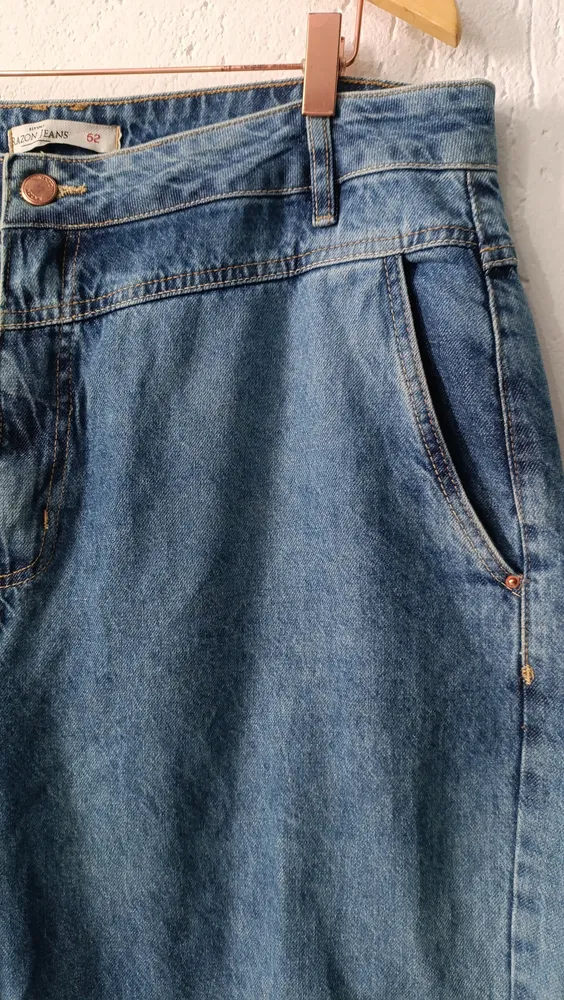 Calça Jeans Mom 52 Plus Baggy Razon Jeans