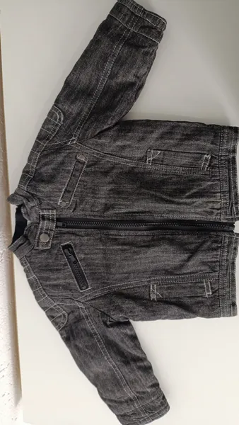 Jaqueta jeans preta GG (9 a 12 meses) Baby Way