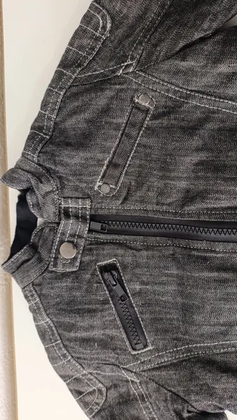 Jaqueta jeans preta GG (9 a 12 meses) Baby Way
