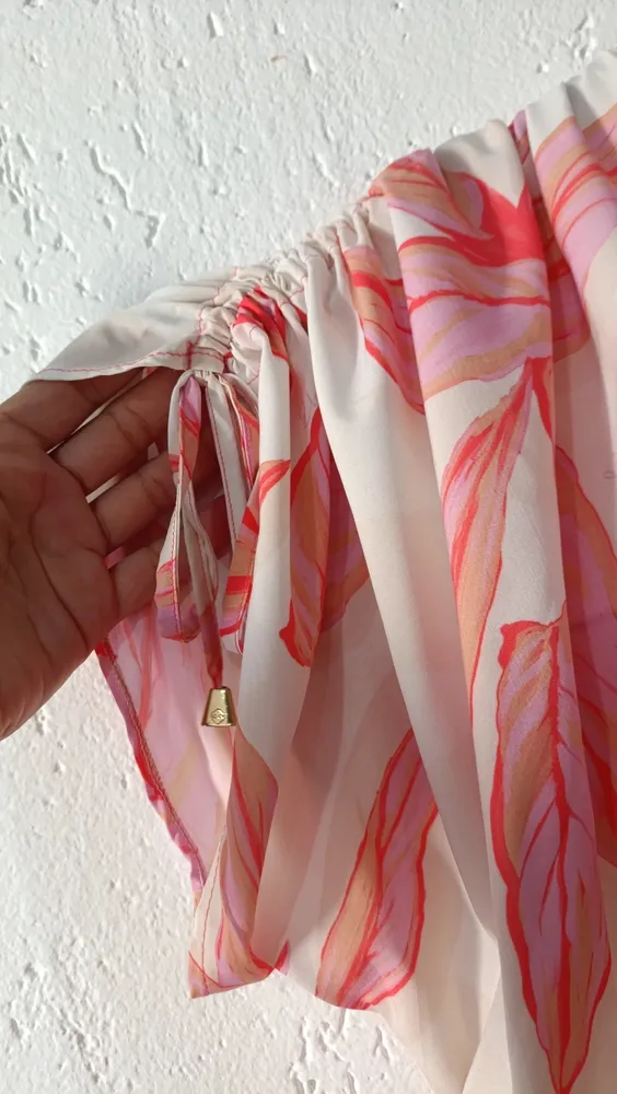 Vestido longo tropical Tam 44 Elegance