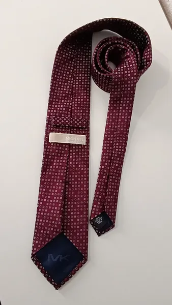 Gravata seda vinho Michael Kors