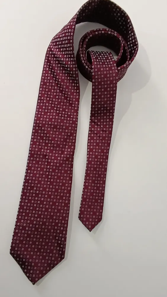 Gravata seda vinho Michael Kors