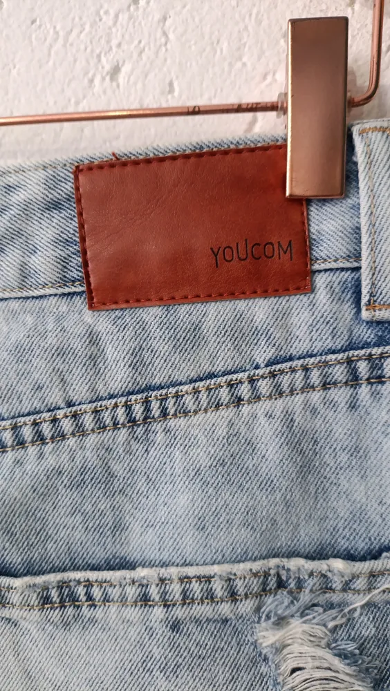 Saia jeans cintura alta Destroyer 38 You Com