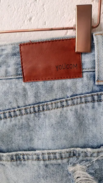 Saia jeans cintura alta Destroyer 38 You Com