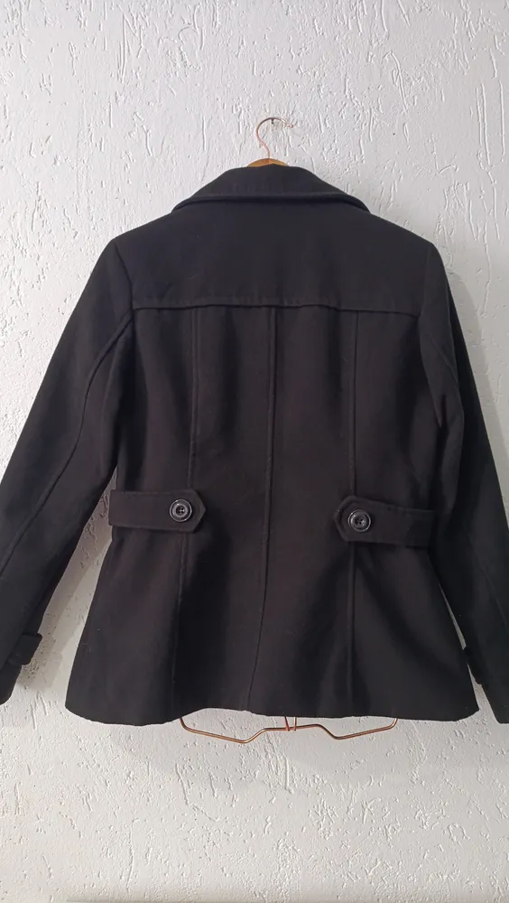 Casaco feminino lã batida preto M Twix