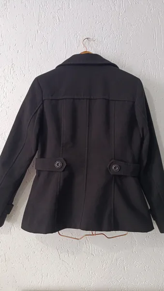 Casaco feminino lã batida preto M Twix