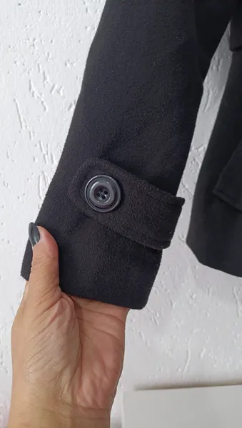 Casaco feminino lã batida preto M Twix