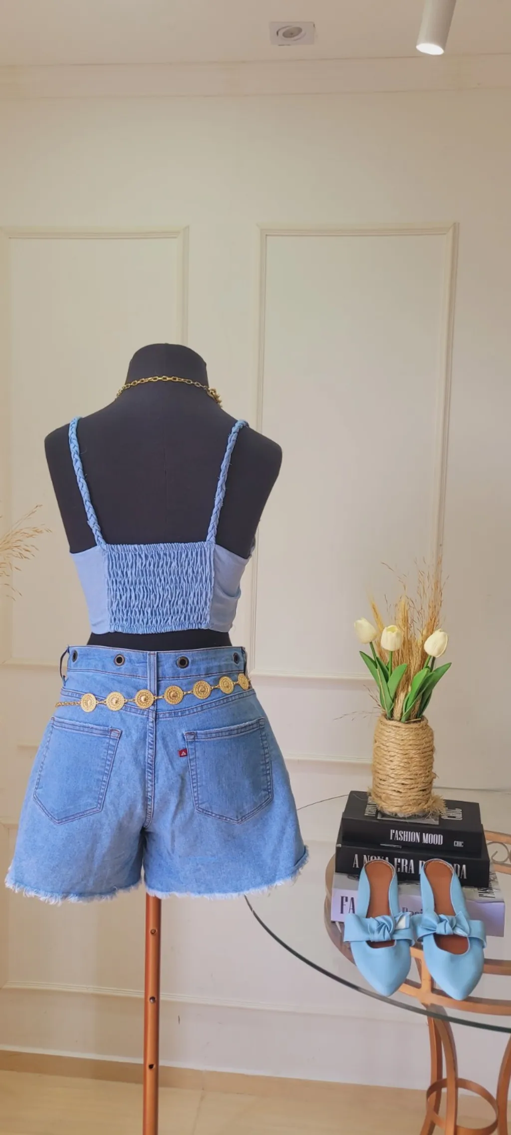 combo duas pecas  top + shortinho