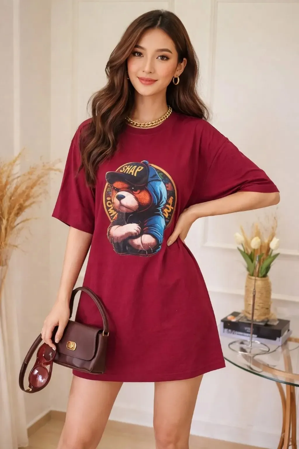 Camiseta Over marsalla