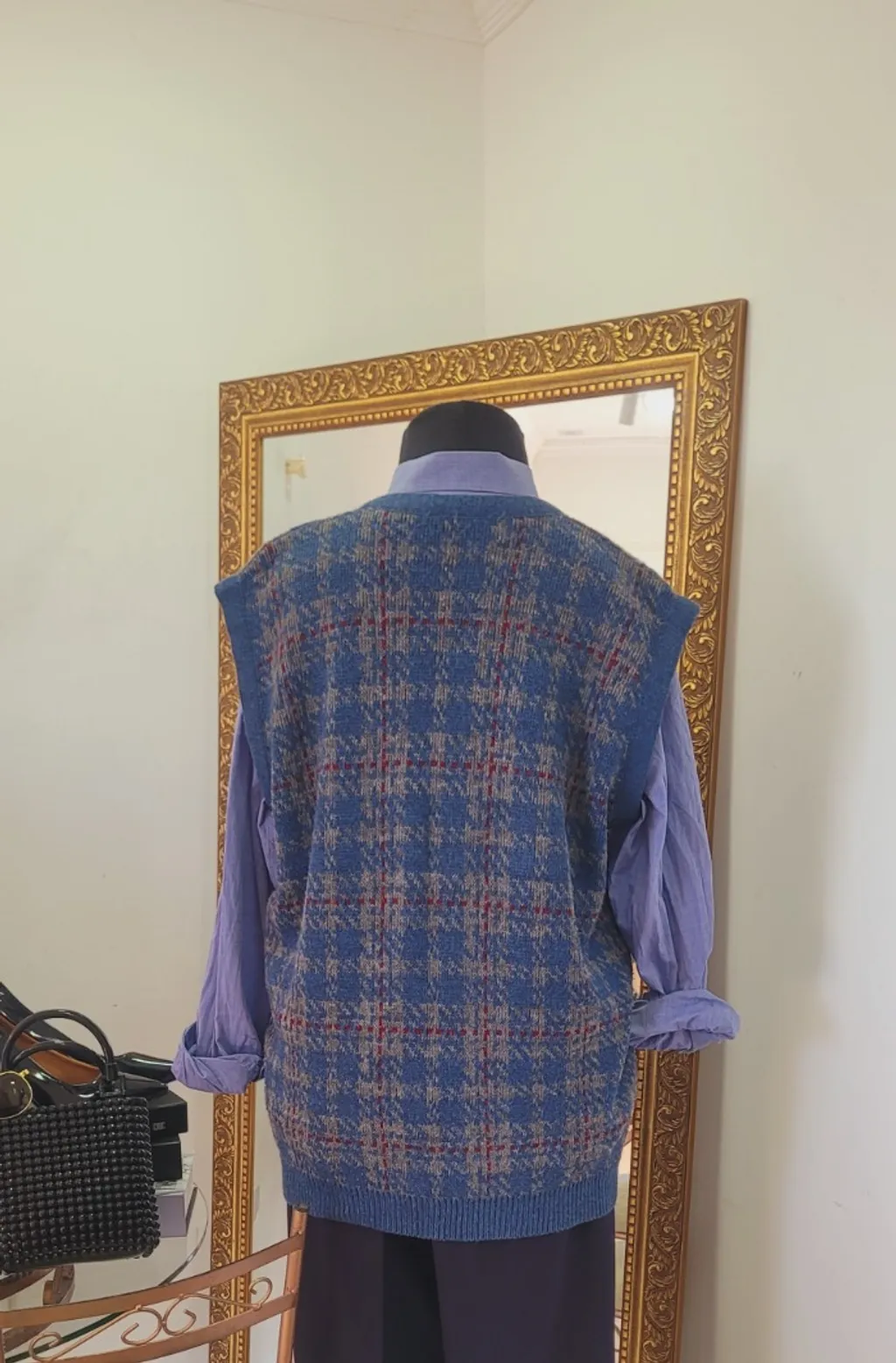 Colete Vintage em Lã buckman