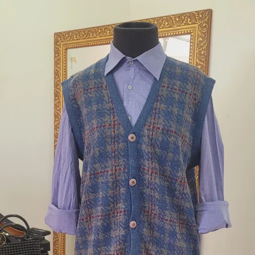 Colete Vintage em Lã buckman