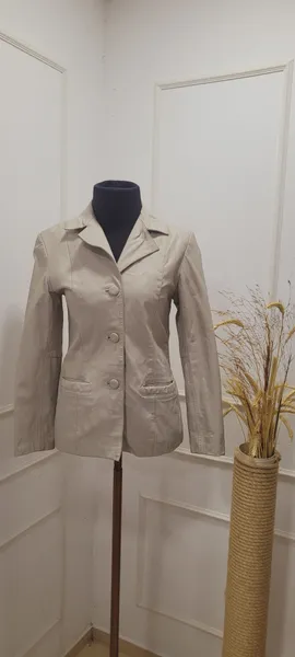 jaqueta couro off White