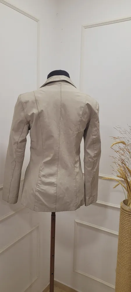 jaqueta couro off White