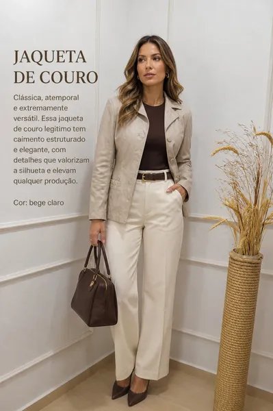 jaqueta couro off White