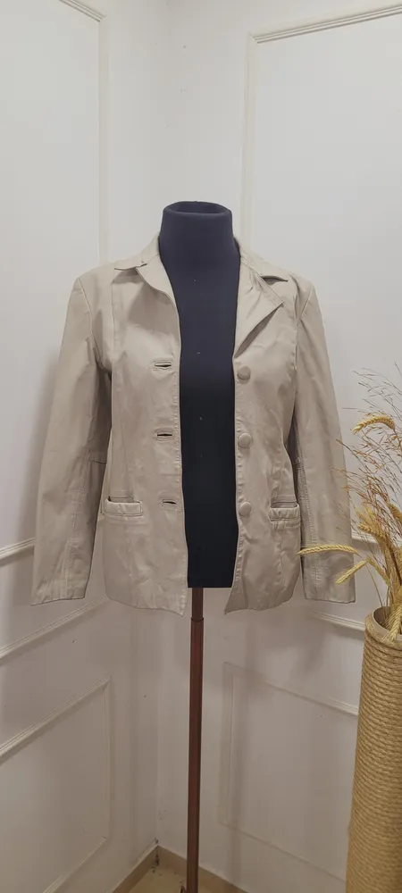 jaqueta couro off White