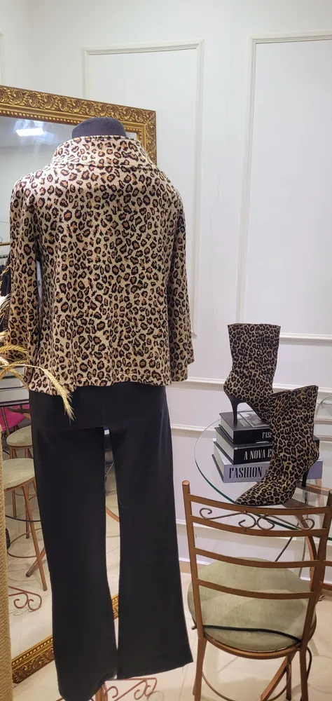casaco animal Print