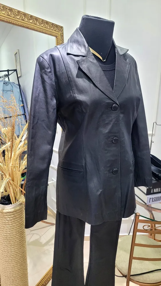 Blazer couro legítimo