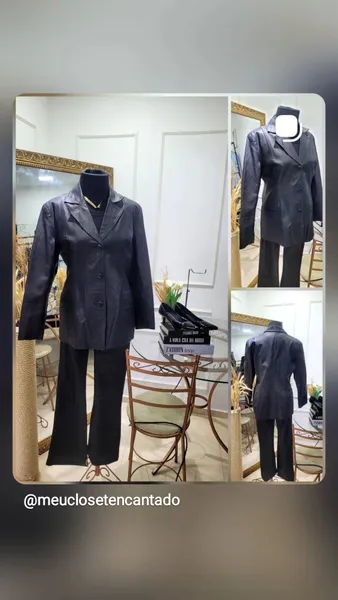 Blazer couro legítimo