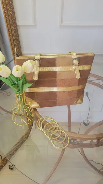 Bolsa Vintage  em couro