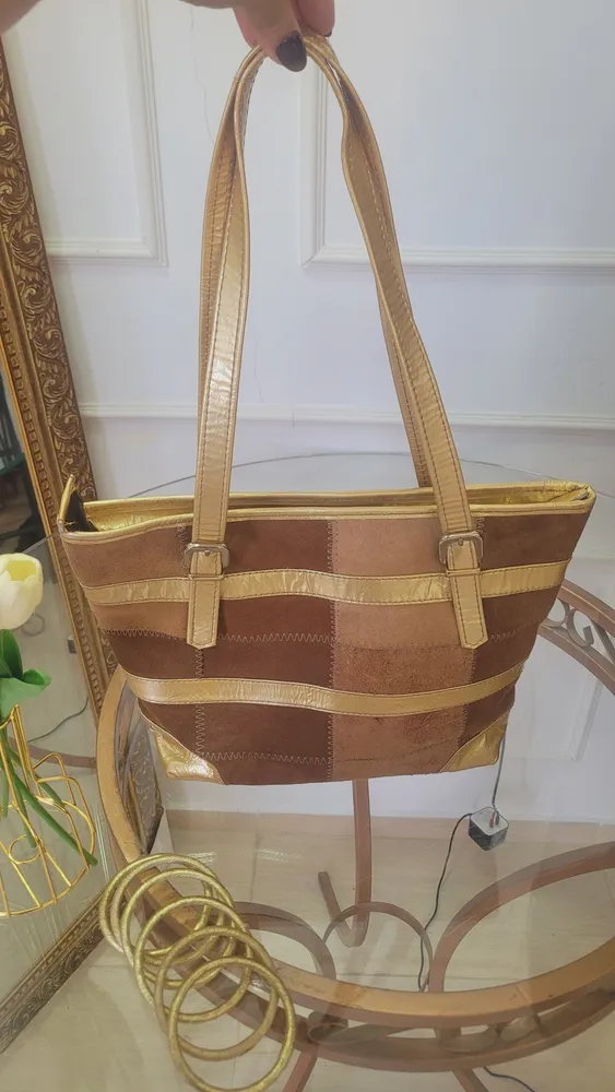 Bolsa Vintage  em couro