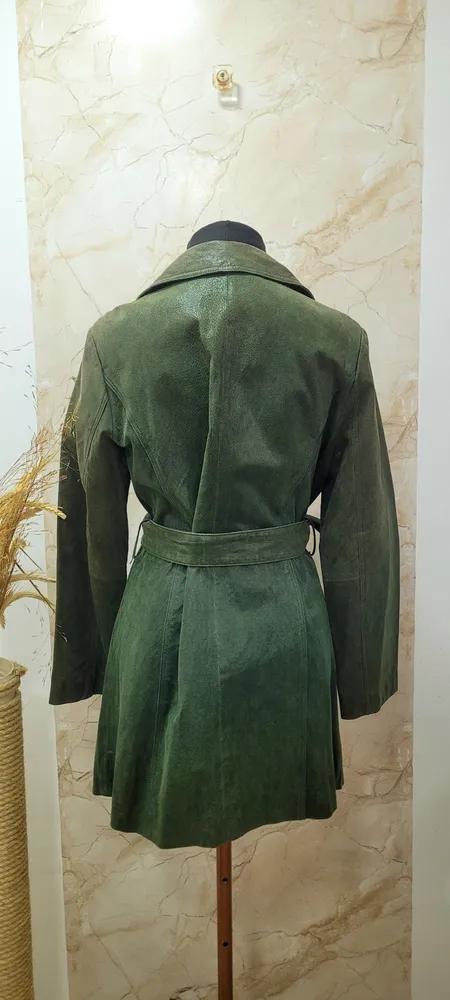 Casaco  Vintage couro Legítimo verde