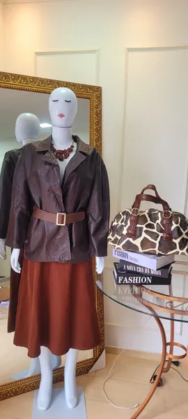 jaqueta couro legítimo marrom cafe