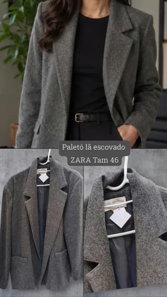 Paletó Lã escovado
