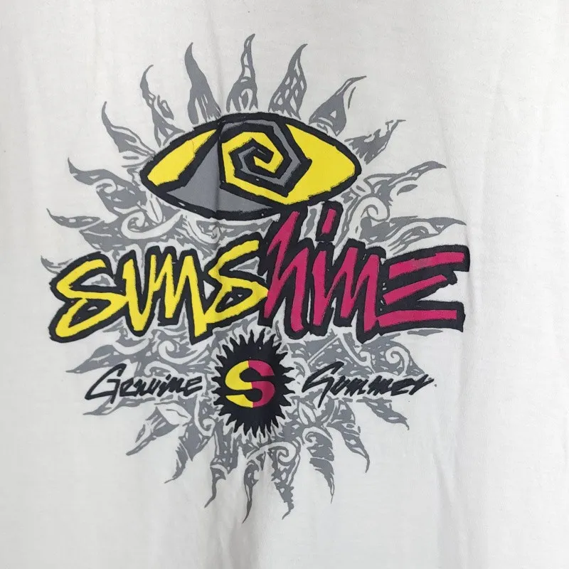 Camiseta vintage 90s sunshine surf skate estampa gráfica unissex
