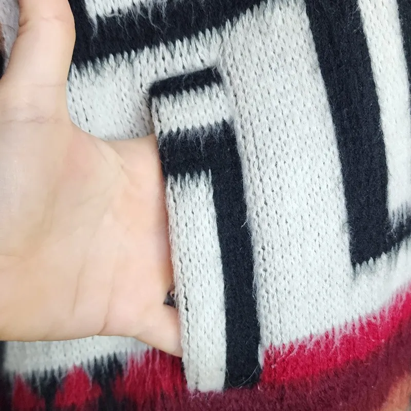 casaco estampado étnico oversized unissex estilo 90s tam g