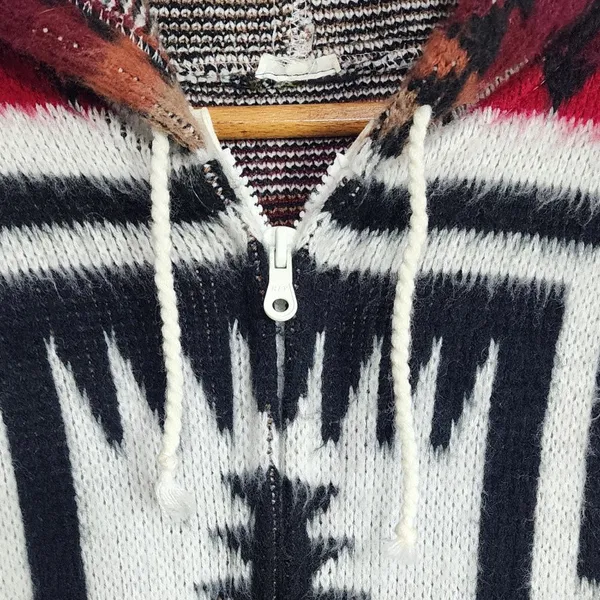 casaco estampado étnico oversized unissex estilo 90s tam g