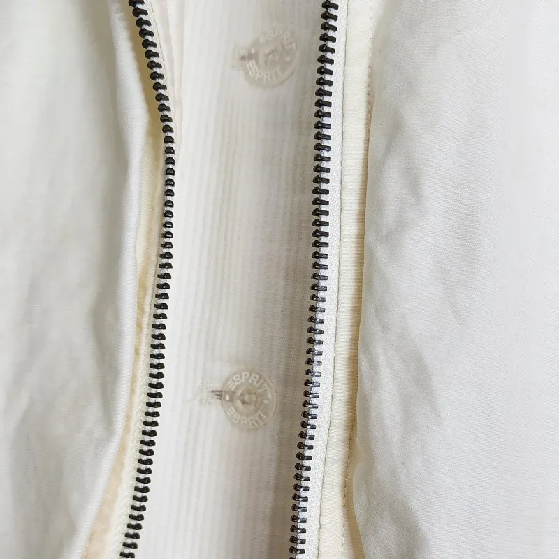 Jaqueta masculina brechó Esprit vintage anos 80 off white algodã