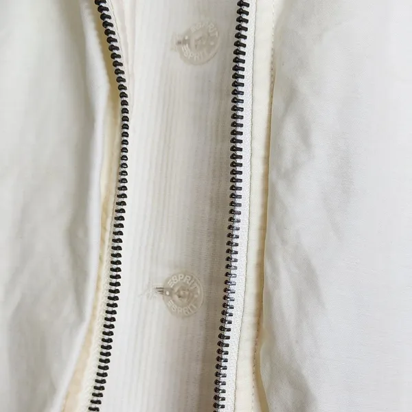 Jaqueta masculina brechó Esprit vintage anos 80 off white algodã