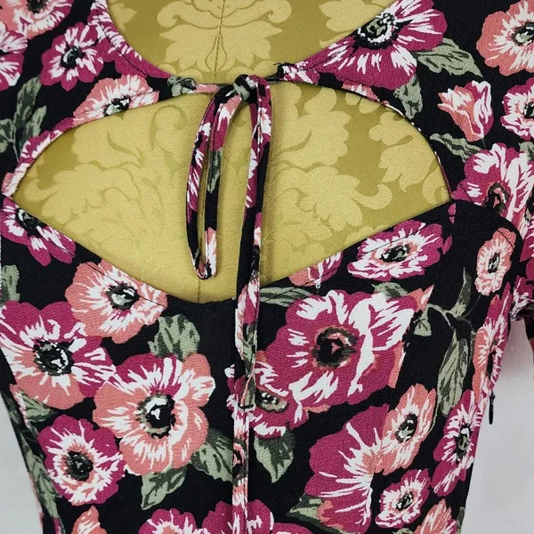vestido floral curto brechó forever 21 romântico sexy viscose pr