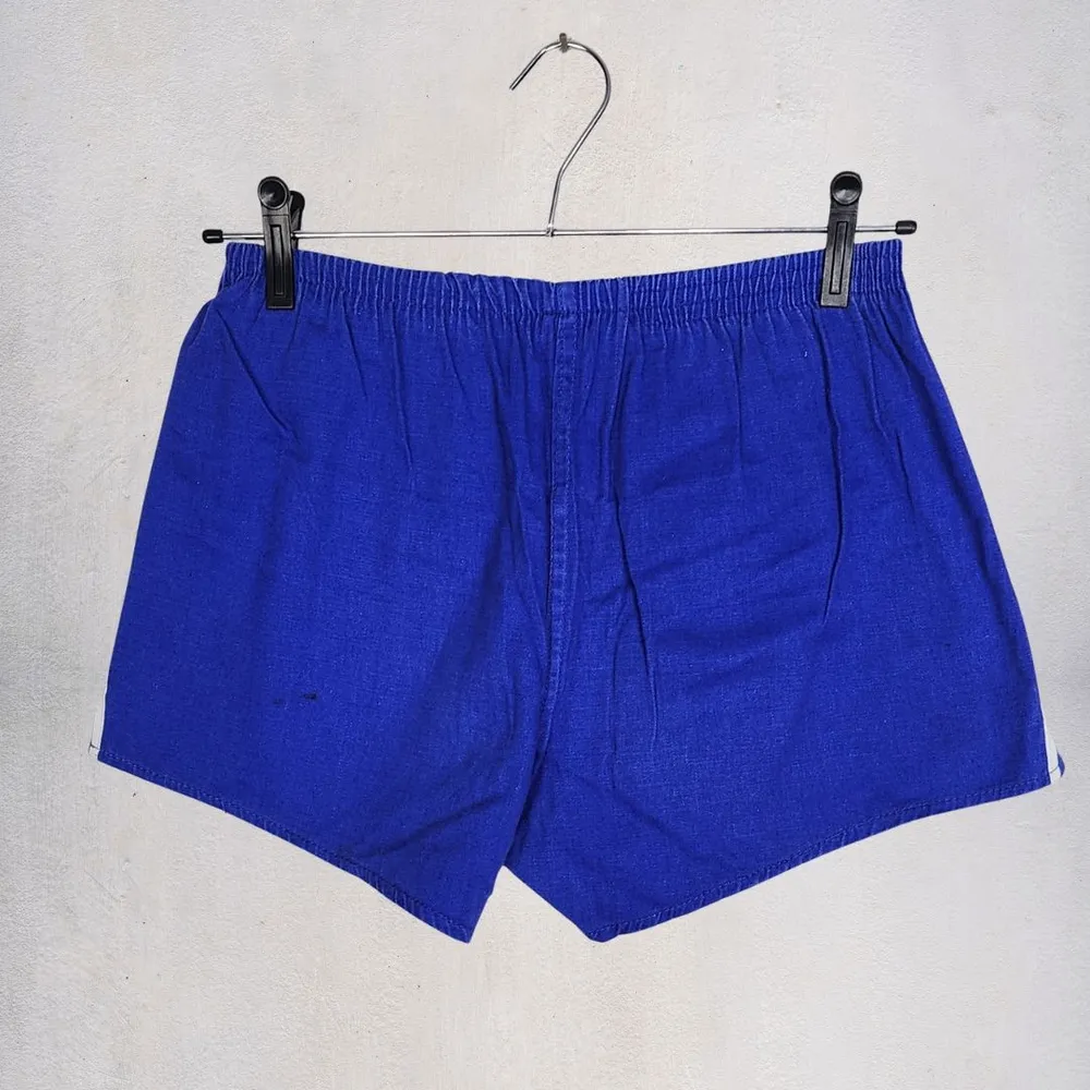 shorts vintage esportivo azul brechó skate 70s dogtown